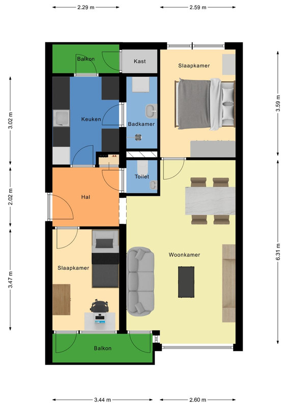 Appartement te koop: holwerdalaan 141, Voorburg