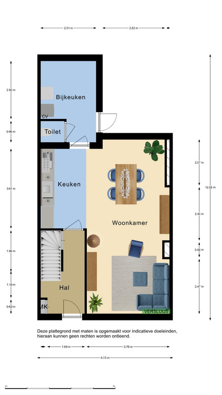 Tussenwoning te koop: Walstraat 22, Oostburg