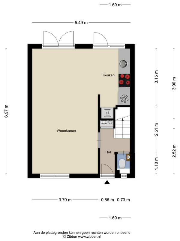 Tussenwoning te koop: Nassaustraat 2A, Ijzendijke