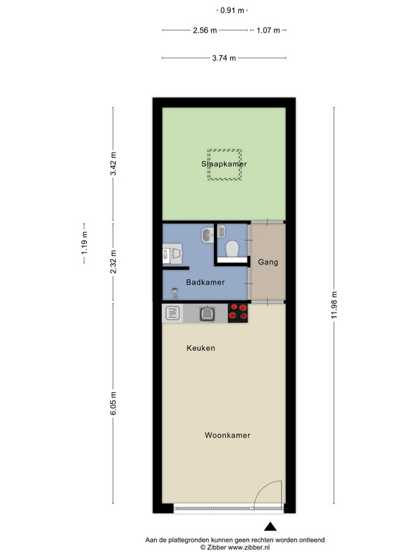 Tussenwoning te koop: Van Akenweg 67L, De Wilp