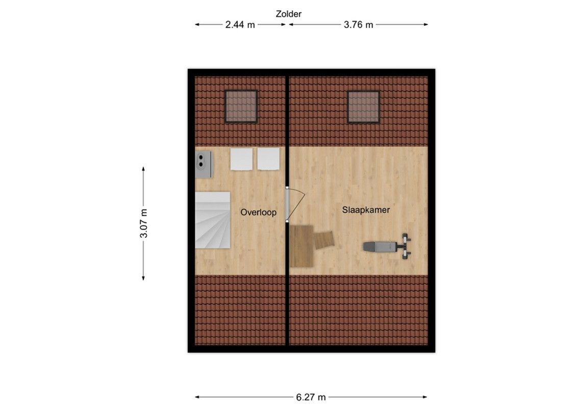 Tussenwoning te koop: Mesdaglaan 29, Sprang-Capelle