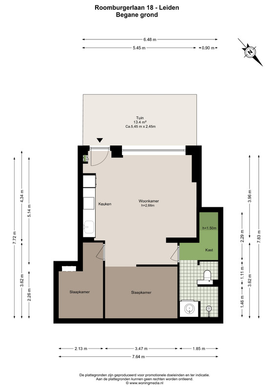 Appartement te koop: Roomburgerlaan 18, Leiden