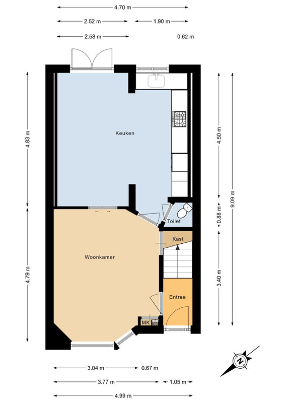 Tussenwoning te koop: Egbert de Grootstraat 30, Noordwijk