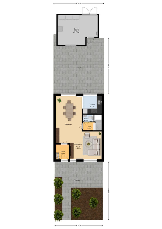 Tussenwoning te koop: Dreef 25, Leersum