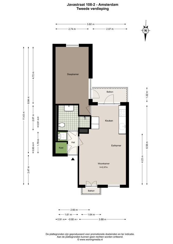 Appartement te koop: Javastraat 108-2, Amsterdam