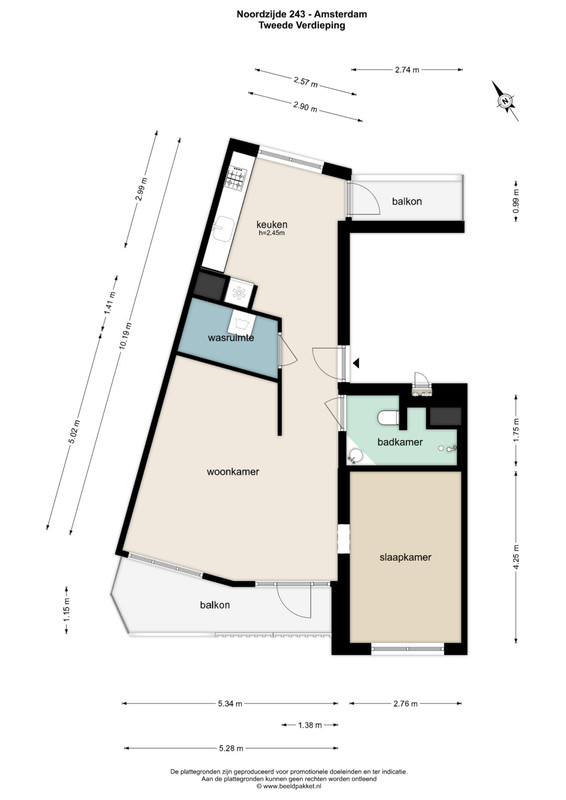 Appartement te koop: Noordzijde 243, Amsterdam