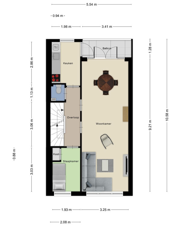 Tussenwoning te koop: Wassenaarstraat 5A, Bergen Op Zoom