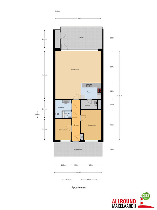 Appartement te koop: De Gaard 20, Waalwijk
