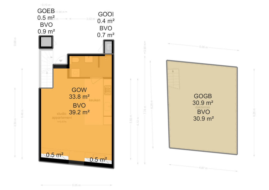 Studio te koop: Tweede Van Der Helststraat 6-4, Amsterdam