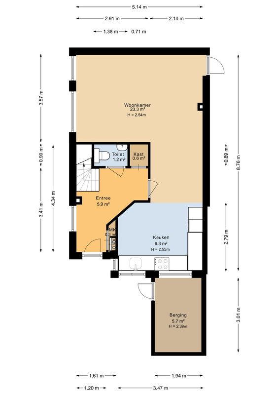 Tussenwoning te koop: Grebbe 1, Rotterdam