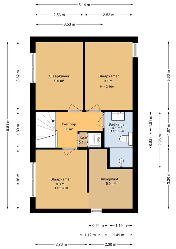 Tussenwoning te koop: Grebbe 1, Rotterdam